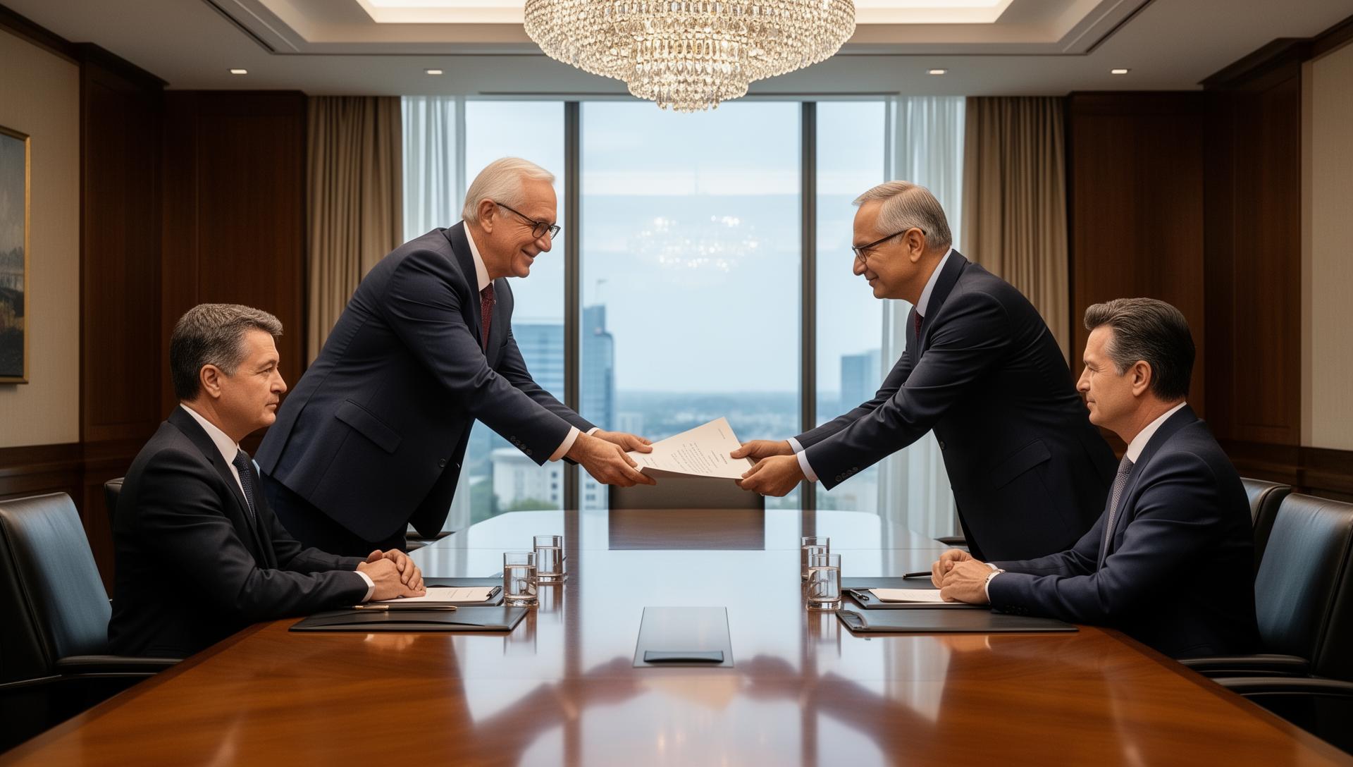 Executive succession transition