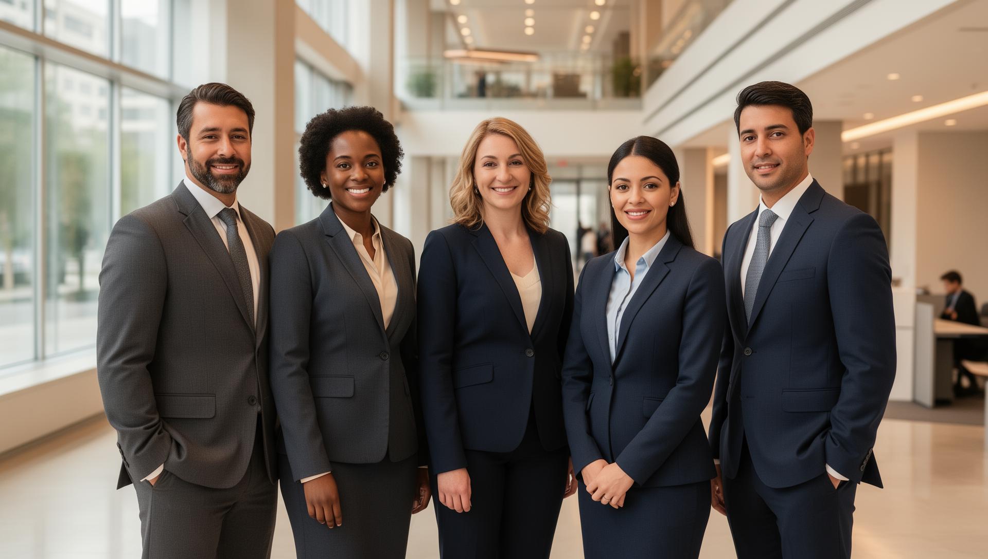 Professional team portrait